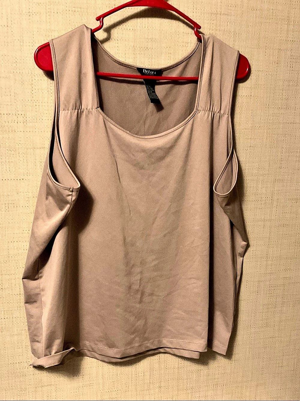 Beliza Women's Sleeveless Top Brown Size 2X Like New